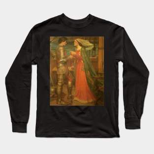 Tristan and Isolde by John William Waterhouse Long Sleeve T-Shirt